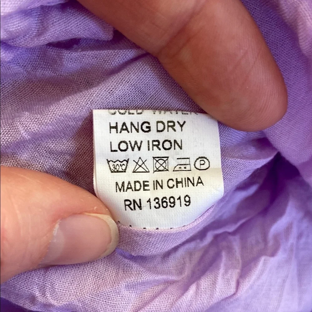 Trish Scully Clara Dress Lavender Purple Short Sleeve Lace and Tulle Skirt Sz 5 - Picture 15 of 15